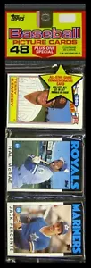 1986 Topps Baseball Rack Pack - HAL McRAE ON TOP TOP; EXPOS LDRS (DAWSON) BACK!! - Picture 1 of 1