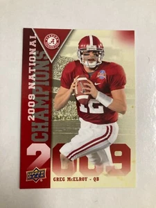 2012 Upper Deck Alabama National Champions Football Karte #NC-GM Greg McElroy!!! - Bild 1 von 2