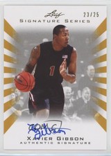 2012 Leaf Signature Series Gold /25 Xavier Gibson #BA-XG1 Auto