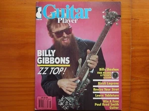 Guitar Player Magazine March 1986 ZZ Top Billy Gibbons, Billy Sheehan, Soundpage - Imagen 1 de 5