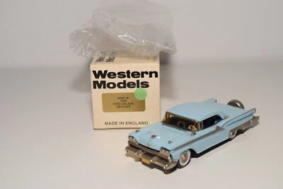 A69 1:43 WESTERN MODELS WMS 46 WMS46 FORD GALAXY SKYLINER 1959 BLU MIB RARO - Immagine 1 di 4