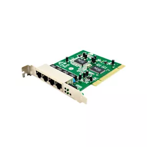 PCI 4 Port 10/100Mbps Duplex adaptive Fast Ethernet Network Switch Card RTL8100 - Picture 1 of 1