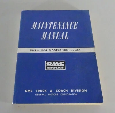 Taller Manual Chevrolet/GMC Advance Diseño Recoger Up Camión 1947-1954 - Imagen 1 de 4