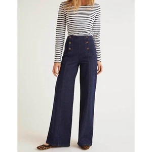 Jean Boden The Helston Sailor índigo para mujer talla 18L EE. UU. - Imagen 1 de 15