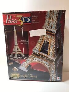 NEW Eiffel Tower Puzz 3D Puzzle 🧩300 Pieces Hasbro MB Wrebbit FACTORY SEALED