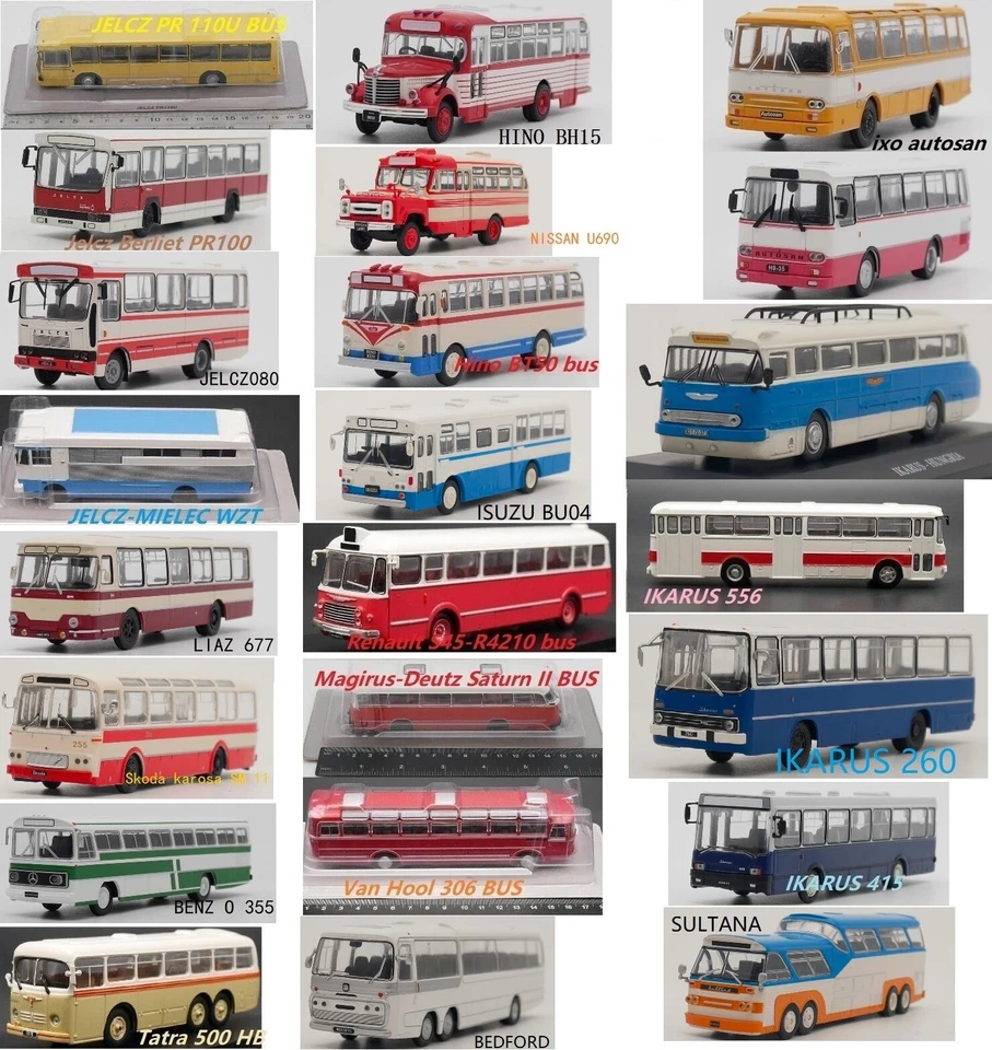 1/72 Ixo ALL Bus Models Boxed Or Loosed Choose Bus Alloy Car Model - Image 1 of 1