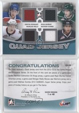 2012 ITG Heroes and Prospects Quad Jersey Silver Morgan Rielly Griffin Reinhart