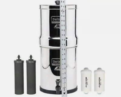 Big Berkay Water Filter w/ 2 Black Berkey Elements & 2 Berkey Fluoride - NEW - Image 1 of 4