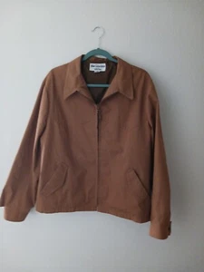 Size 46 Mens Jacket Coat Brown New Generation By Grais Western Dressy Vtg Jazzy - Picture 1 of 8