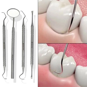 Kit pulizia denti denti dentista filo interdentale rimozione placca cura raschietto denti strumenti - Foto 1 di 5