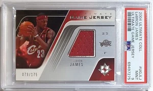 2004 Ultimate Collection Lebron James #PATCH Game Worn Jersey - PSA 9 (POP 3) - Picture 1 of 4