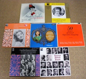 7 VINTAGE CLASSICAL OPERATIC LPs FROM THE 1960S & 1970S. - Imagen 1 de 2