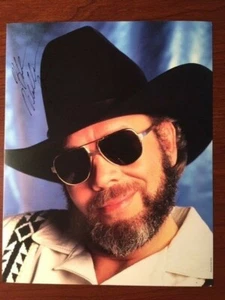 HANK WILLIAMS JR. SIGNED PETER NASH PHOTO OF SINGER, SONGWRITER, MUSICIAN - Picture 1 of 1