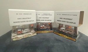 Code 3 Models #12132, #12228 & #12345 - Firehouse Expo Pumper Trucks Collection - Picture 1 of 12