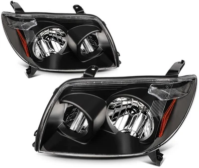 For 2002-2004 Toyota 4Runner 4-Runner Headlights Assembly Pair Black Housing Foto 1 de 4