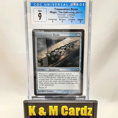 MTG - Innistrad - Trepanation Blade - Foil - Graded - CGC 9 - Image 1 of 4