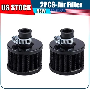 2pcs 12mm Cold Air Intake Filter Turbo Vent Crankcase Car Breather Valve Cover - Foto 1 di 10