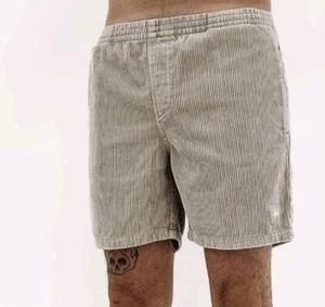 STUSSY Wide Wale Cord beachshorts Size 30 Grey - Picture 1 of 7