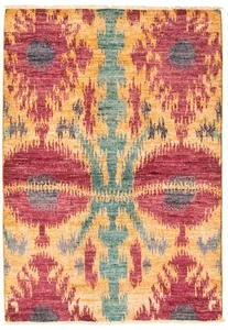 4'0" x 5'9" Hand Knotted Area Rug Traditional Oriental Wool Carpet - Picture 1 of 9