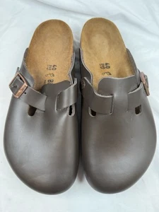 BIRKENSTOCK Brown Clog Oiled Leather 40 US W9 M7 New Without Box Leather Shoes - Picture 1 of 6