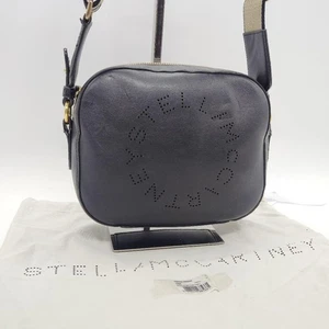 Borsa fotocamera Stella McCartney Circle logo nera ecopelle originale dal GIAPPONE - Foto 1 di 12