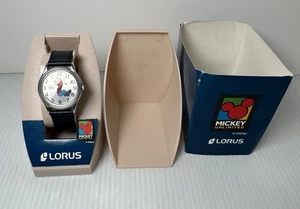 Vintage Lorus Disney GOOFY Uhr läuft rückwärts mit Gehäuse & Anleitung *braucht Batterie* - Bild 1 von 7