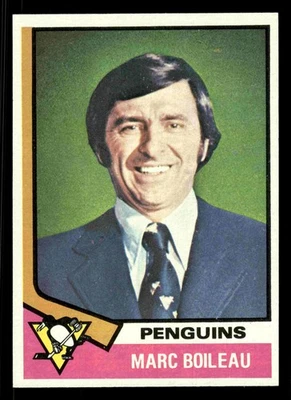 1974-75 Topps Marc Boileau #49 - Pittsburgh Penguins - NM+ - Image 1 of 2