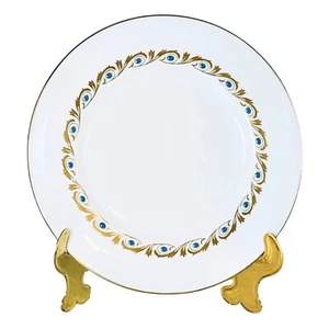Royal Worcester BAGUETTE TURQUOISE Enameled Dots Bread & Butter Plate(s) - Picture 1 of 8