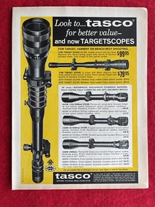Vintage 1969 Print Ad Tasco Zoom Target Scopes W Series 612, 620, & 640 - Picture 1 of 7