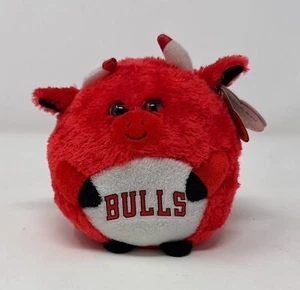 Ty Beanie Ballz NBA Chicago Bulls Benny the Bull Mascot 5” Small Plush Toy - Picture 1 of 4