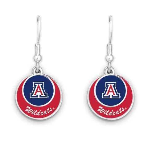 55427 University of Arizona Wildcats Stacked Disk Earrings Cover