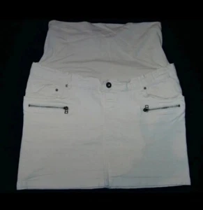 Noppies Umstandsmode Schwangerschaftsrock Jeansrock creme beige Natur Gr. 44 - Bild 1 von 5