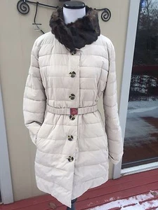 NEW ARMANI $635 M,US 8,E44 Women’s Beige/ Black REVERSIBLE WINTER/SPRING Coat - Picture 1 of 12