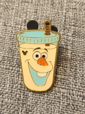 Broche HKDL Hong Kong Disneyland Carnaval 2018 Olaf Frozen Milk Treat Hidden Mickey - Imagem 1 de 4