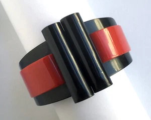 Vintage Marion Godart Paris Clamper / Hinged Cuff Bracelet - Picture 1 of 5