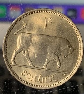 Ireland 1954 British Mint Shilling Gem BU SM730 - Picture 1 of 4