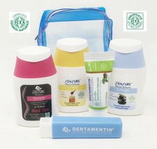 SET VIAGGIO AEREO Sensuré BAGAGLIO A MANO Beauty Pochette Prodotti Naturali