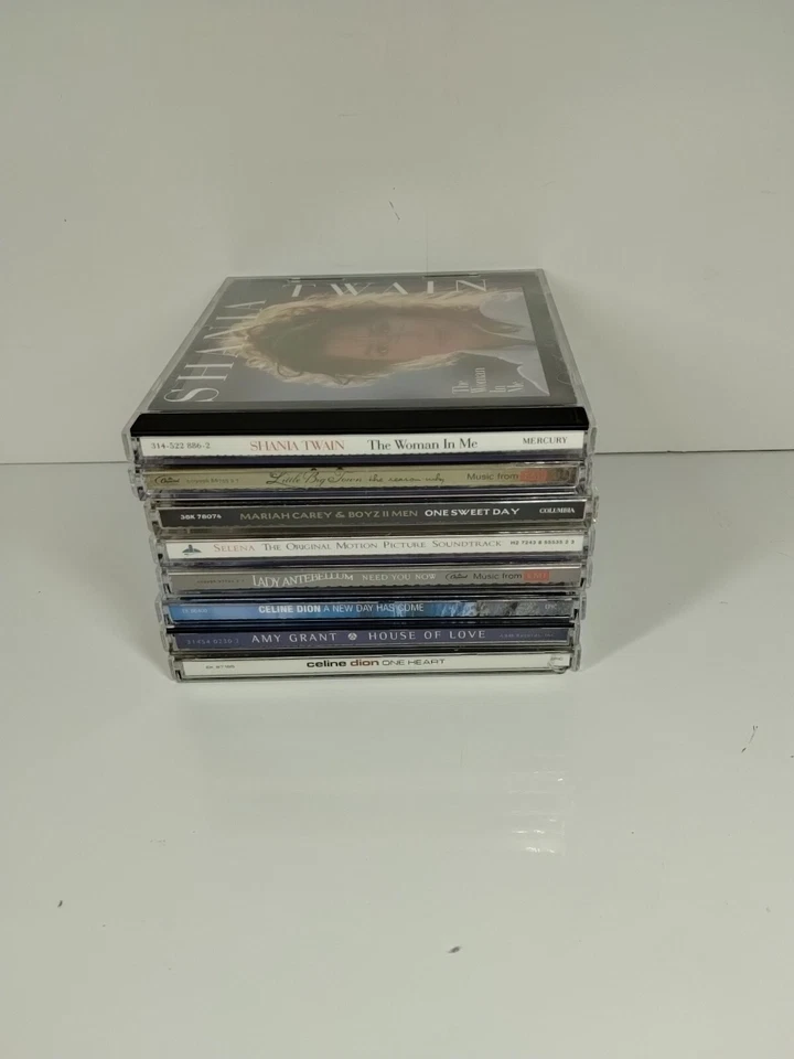 Lot of 8 Country Women CD Shania Twain Mariah Carey Selena Celine Dion Amy Grant - Imagem 1 de 4