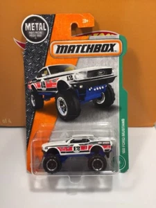 2017 Matchbox '68 Ford Mustang 4X4 MBX Explorer White & Blue #124/125 - Picture 1 of 2