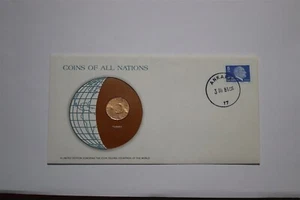 🧭 TURKEY 10 KURUS 1974 COIN COVER B53 #554 - Picture 1 of 4