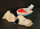 Vintage Snoopy Bathtub Toys snoopy boat & lazy snoopy Pre-owned 1958-1966