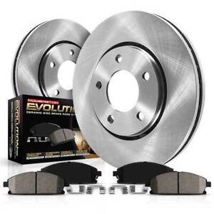 Powerstop KOE1487 Brake Discs And Pad Kit 2-Wheel Set Front for Chevy Olds Buick