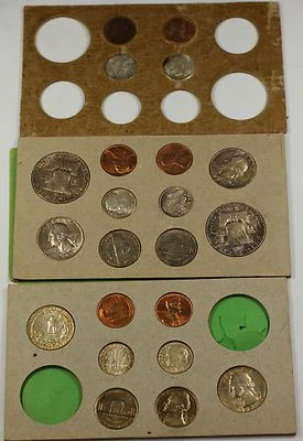 1955 U.S. Complete Original Naturally Toned Double Mint Set 22 Coins 12 Silver - Image 1 of 4