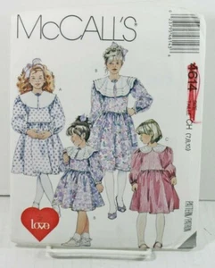 Vestido de Pascua McCalls 4614 patrón de costura iglesia boda 7 8 10 niños niñas - Imagen 1 de 3