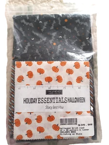 ATKINSON DESIGNS HALLOWEEN MINI BRICK ROAD - QUILTED RUNNER NEW - Picture 1 of 3