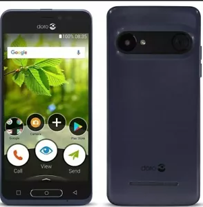 Neu Doro 8035 4G 5" Smartphone 16GB Speicher entsperrt SIM-frei - metallic blau - Bild 1 von 2