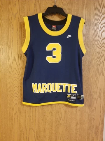 Dwyane Wade #3 Marquette Golden Eagles Sewn Nike Jersey Youth Small EUC Cover