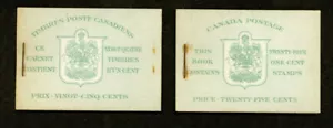 CANADA- 1942 - 1¢ FRENCH AND ENGLISH BOOKLETS - F-VF** - Bild 1 von 1