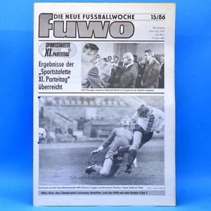 DDR FuWo 15 1986 Brasilien-DDR 3:0 Liga-Staffel A und B Fritz Gödicke M - Bild 1 von 1