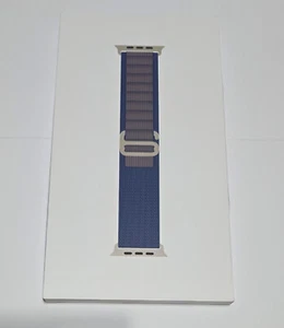 NEW Original MEDIUM (M) Apple Watch 49mm ALPINE LOOP BLUE Band MT5L3AM/A -Sealed - Picture 1 of 10